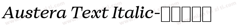 Austera Text Italic字体转换